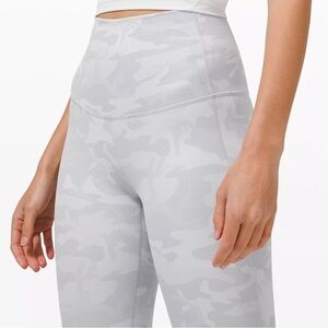 Lululemon White Camouflage Leggings